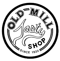 old mill tasty shop logo